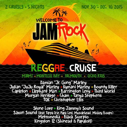 Welcome to Jamrock Reggae Cruise 2015